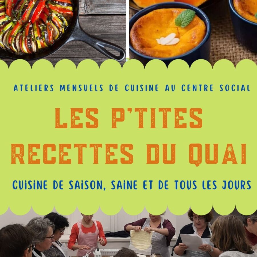Les ateliers cuisine du QUAI : retrouvez les bonnes recettes !