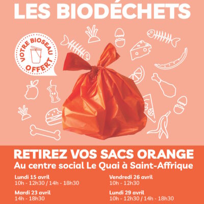 Trions les biodéchets : distribution des seaux et sacs orange dès le 15 avril au QUAI