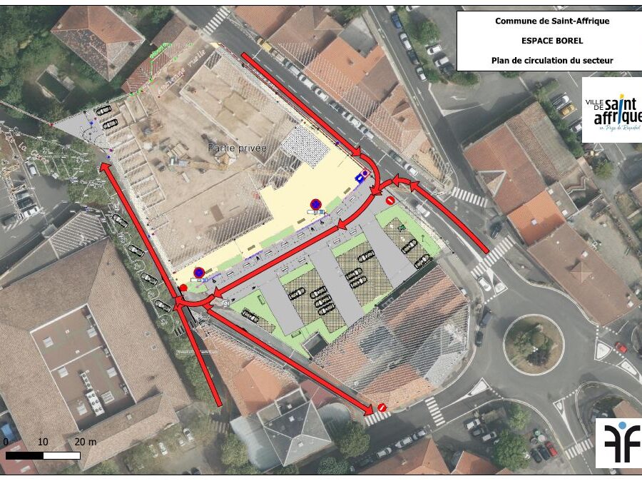 Espace Borel : modification du sens de circulation de la rue des noyers
