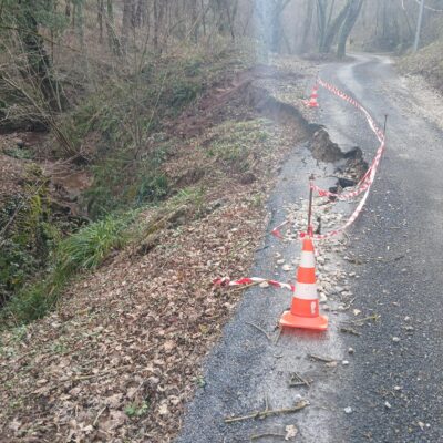 Travaux de voirie côté Vaxergues le haut 