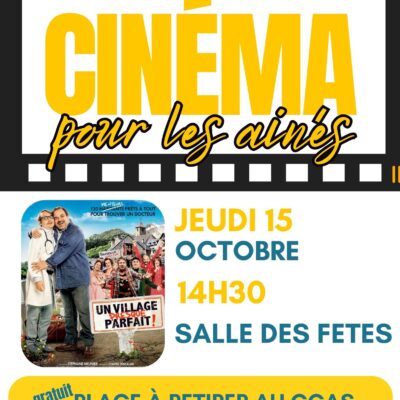 Semaine Bleue : le CCAS propose une séance de cinéma aux ainés