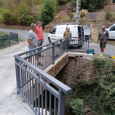Le pont du chemin du Bouthou sécurisé